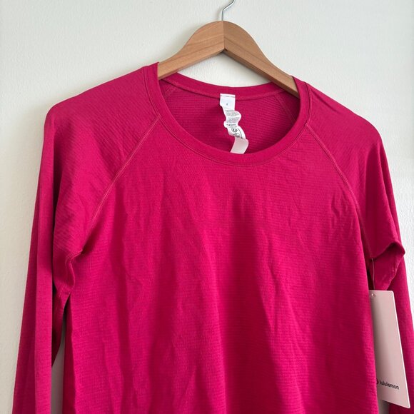 Lululemon Athletic Swiftly Tech Long Sleeve Shirt 2.0 Race Passionate NWT Size 8 - Picture 3 of 9